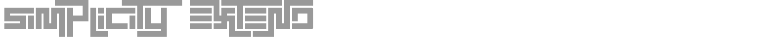 Simplicity Extend font preview